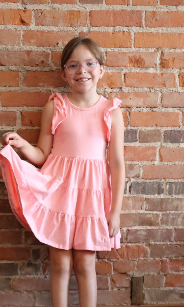 Blushing Ruffles Dress