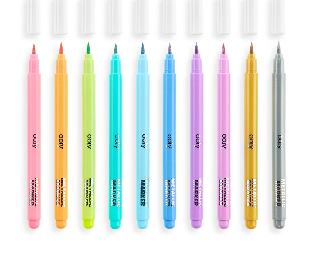 Color Lustre Metallic Brush Markers
