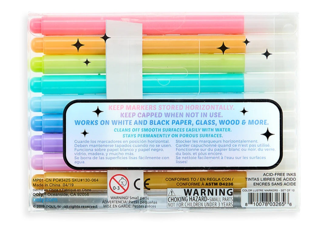 Color Lustre Metallic Brush Markers