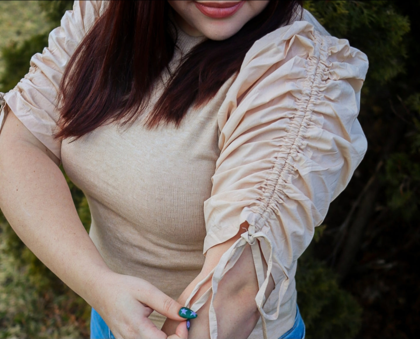 Spring Fling Tie-Sleeve Top