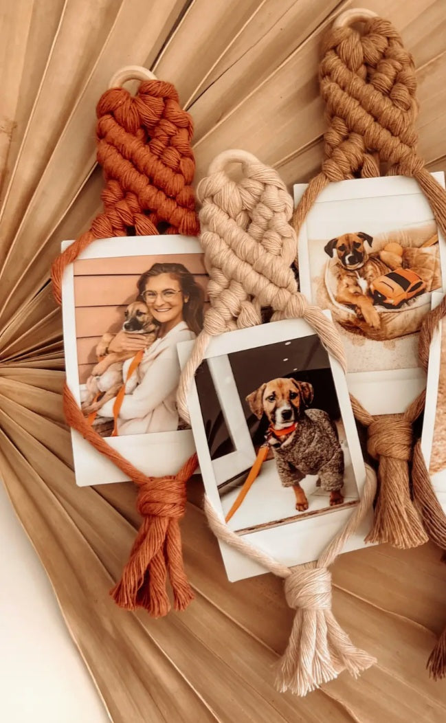 Macrame Polaroid Magnet