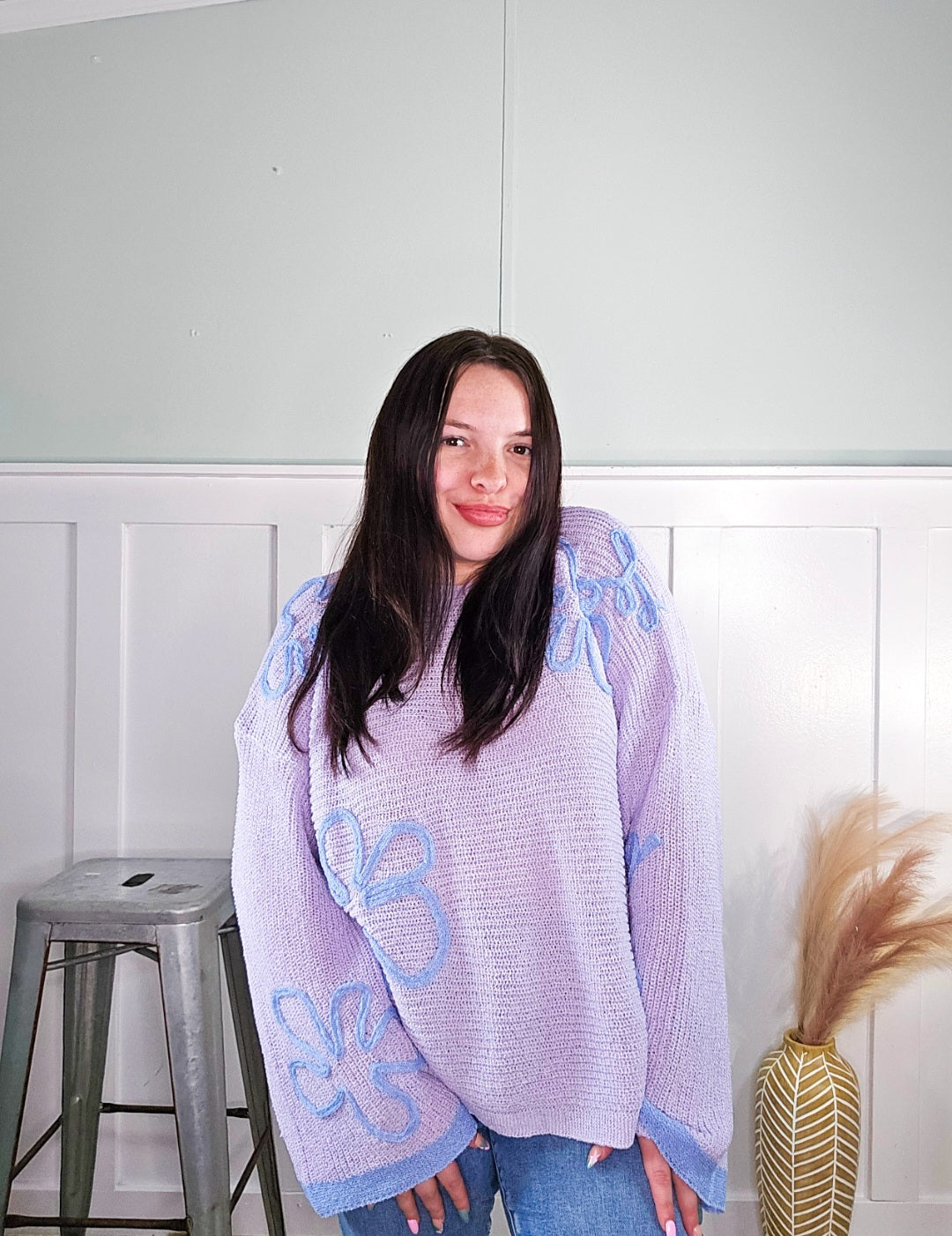 Dreamy Petals Knit Sweater