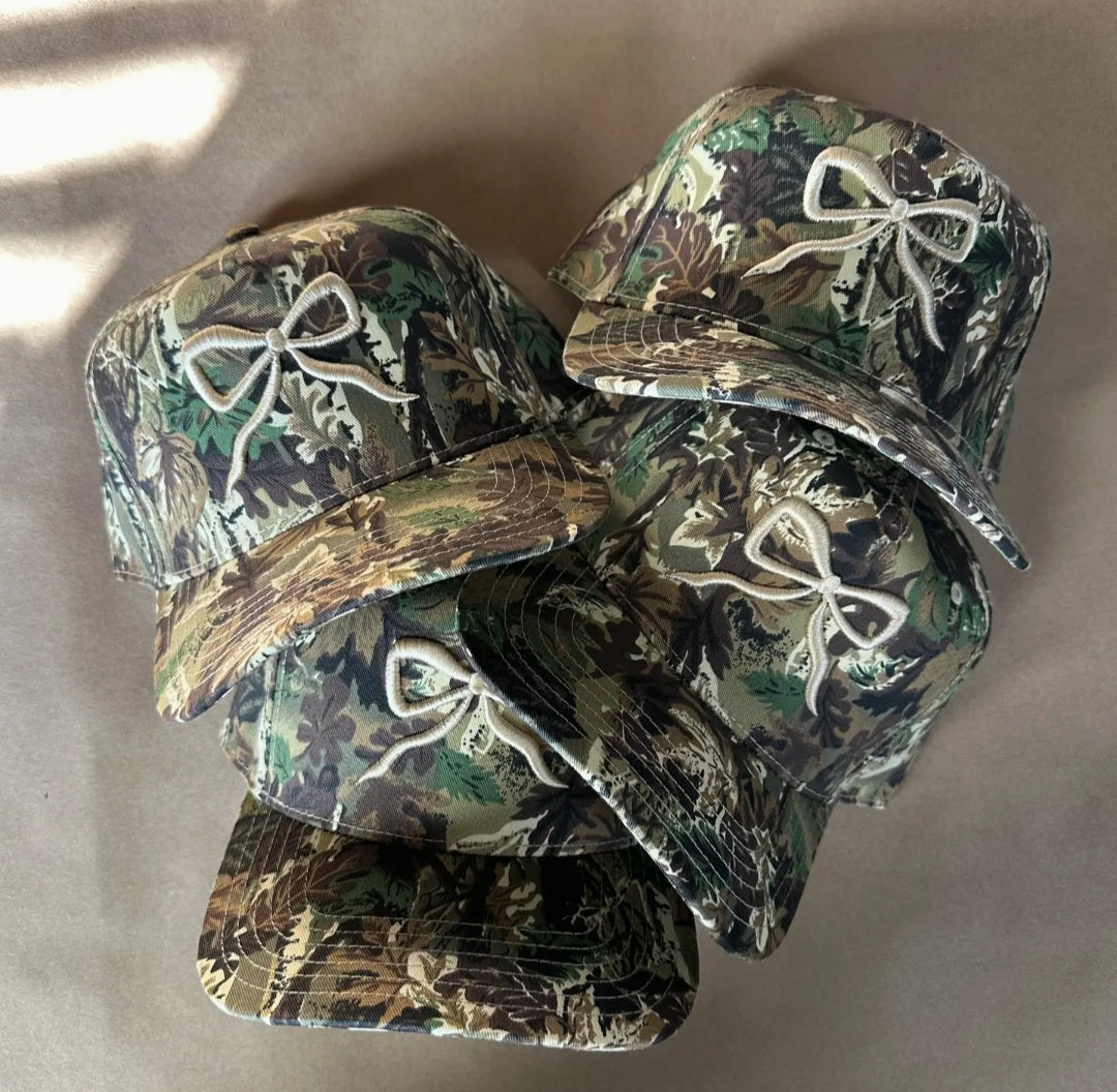 Camo Bow Trucker Hat