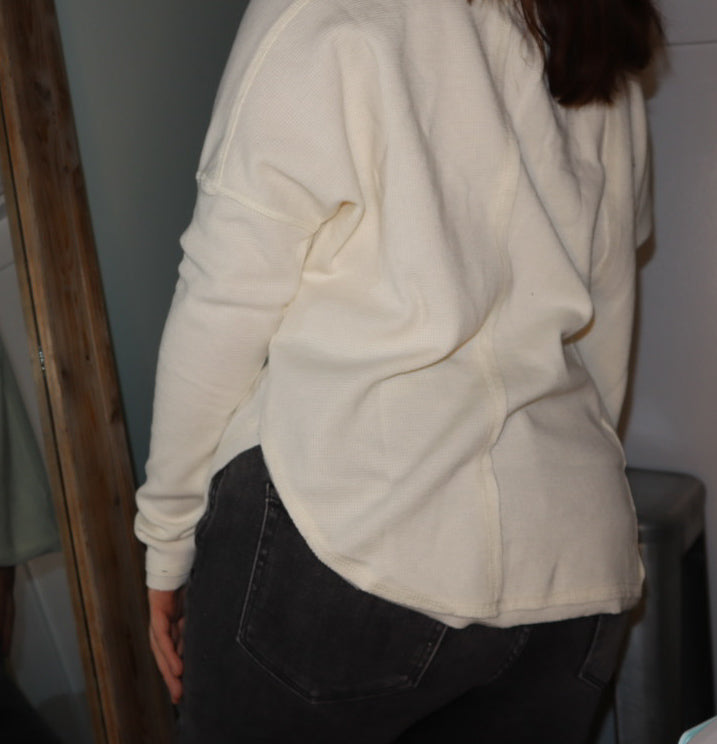 Can't Go Wrong Waffle Knit Top