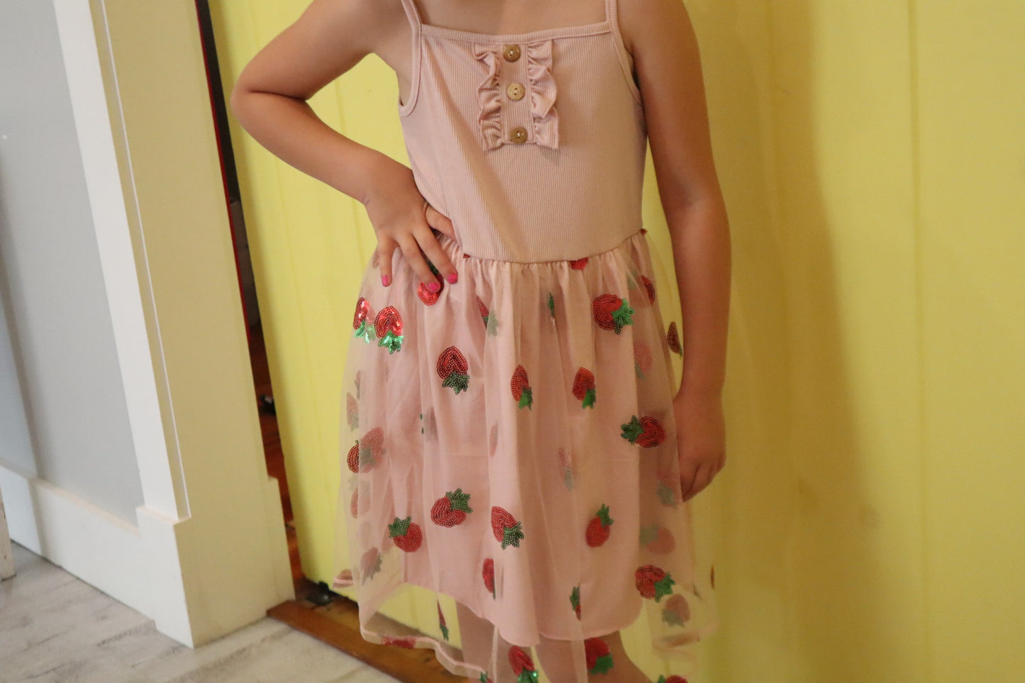 Strawberry Sequin Dress 6Y Strawberry Sequin Dress 6Y