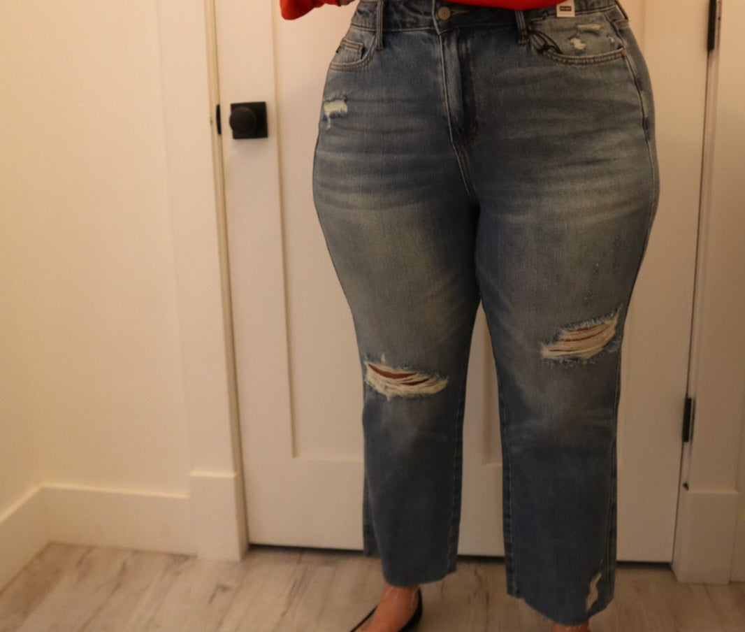 Judy Blue (Curvy) Rigid Magic Denim - Straight Leg