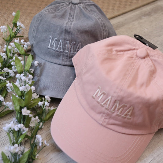 Mama Embroidery Baseball Cap