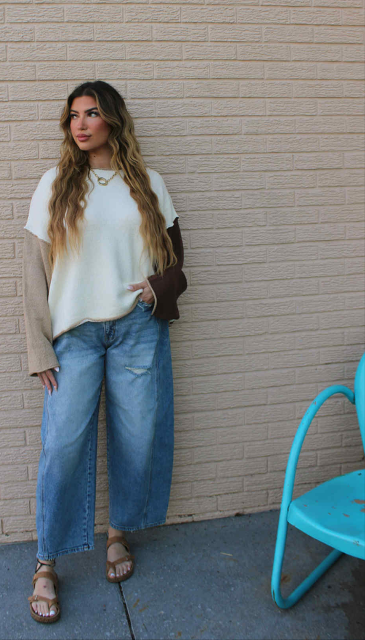 Cello Mid-Waisted Barrel Jeans