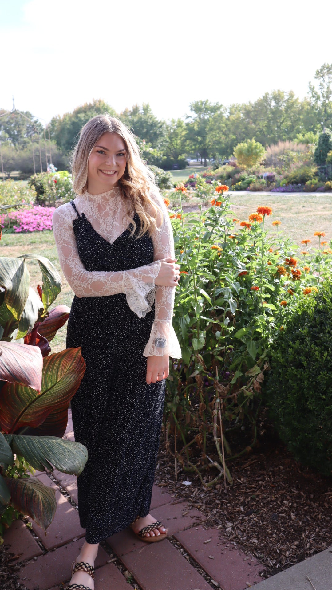 Bell Sleeve Lace Top