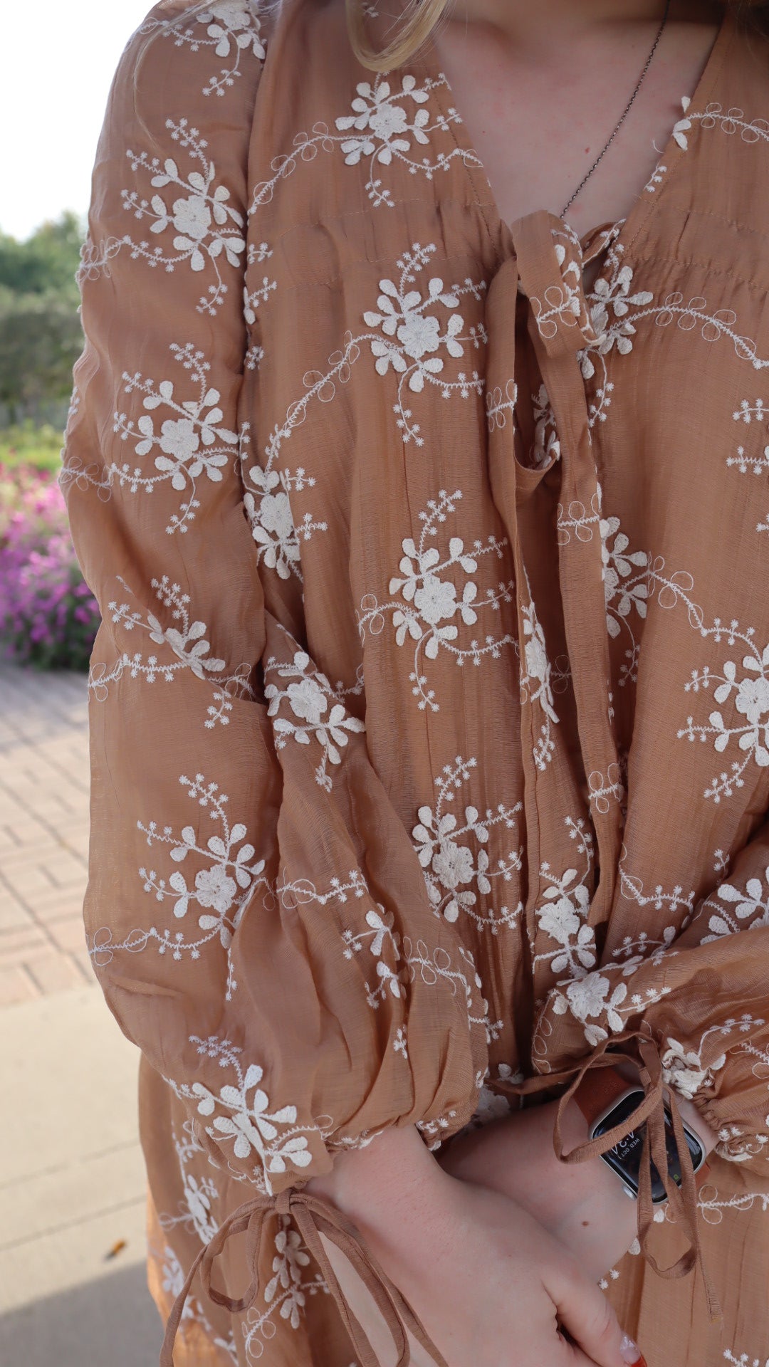Golden Flora Dress