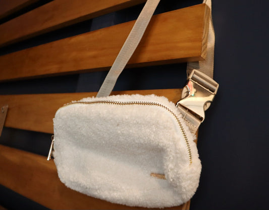 White Sherpa Belt Bag