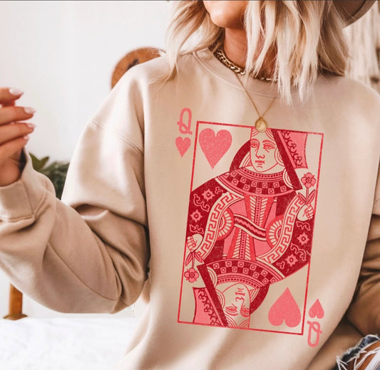 Queen Of Hearts Crewneck