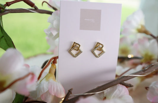 Duo Square Studs