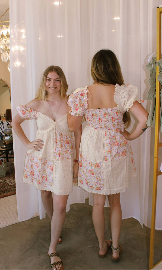 Petal Boho Mini Dress