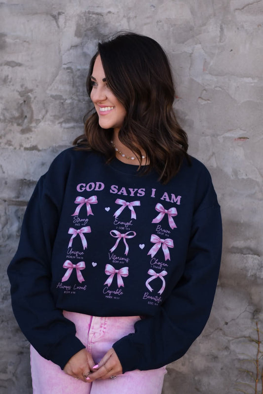 God Says I Am (Youth) Crewneck