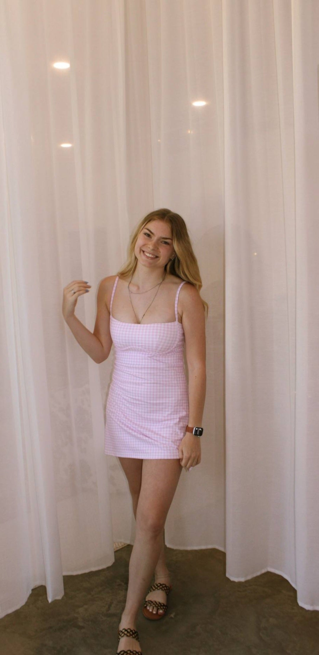 Gingham Sweetheart Dress