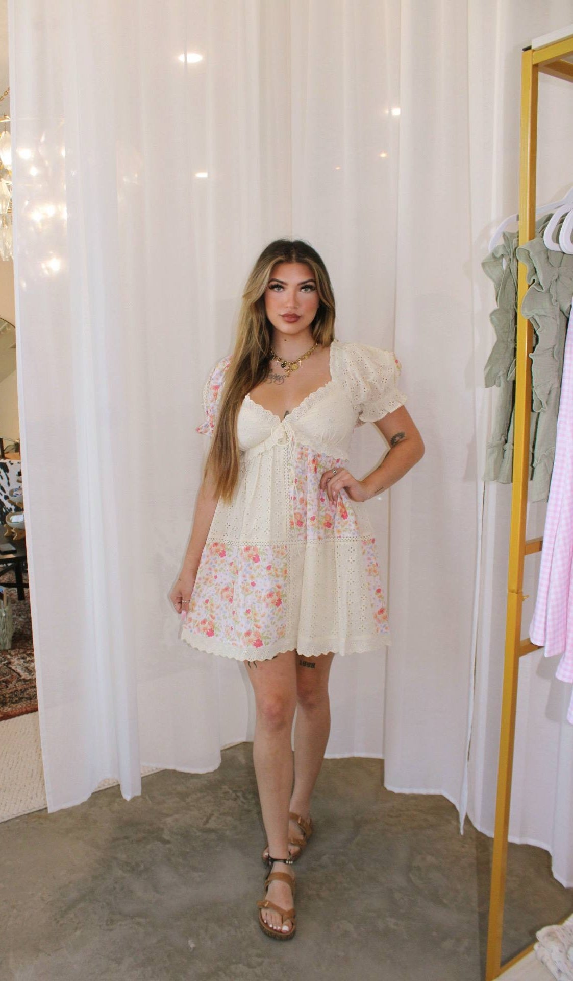 Petal Boho Mini Dress