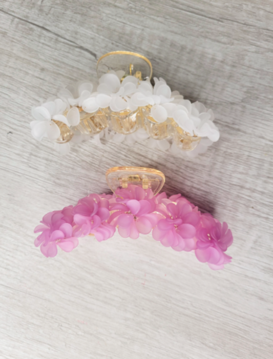 Floral Claw Clips